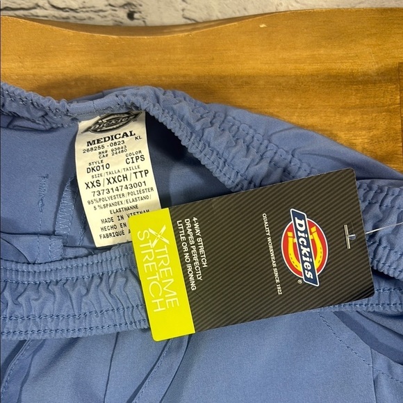 Dickies Blue Medical with Elastic Waistband and Drawstring - Picture 5 of 8